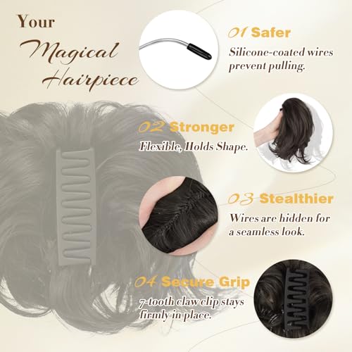 Claw Clip Short Ponytail Extension - Bendable Synthetic Hair