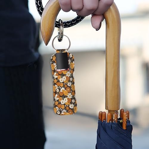 Lipstick Clip-On Neoprene Keychain Pouch Holder