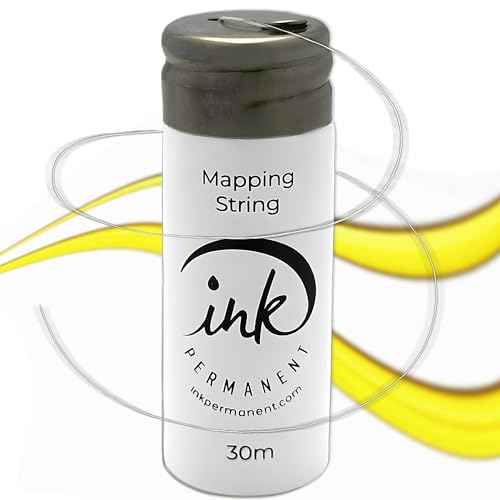 Ink Permanent Face Razors for Women with White Brow Mapping String Kit, 7 Eyebrow Razors with Pre-Inked Mapping String for Facial Hair Removal for Women, Brow Mapping Kit, Eyebrow Razor