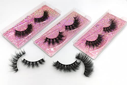 Faux Mink Eyelashes 10 Pairs 16-20mm Natural Look