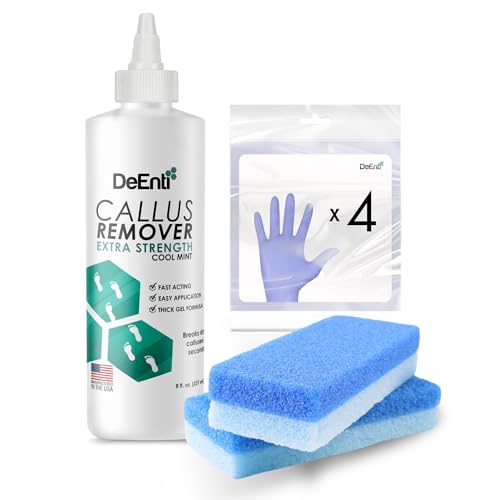 Mint Callus Remover Kit with Pumice Stones & Gloves for Smooth Feet
