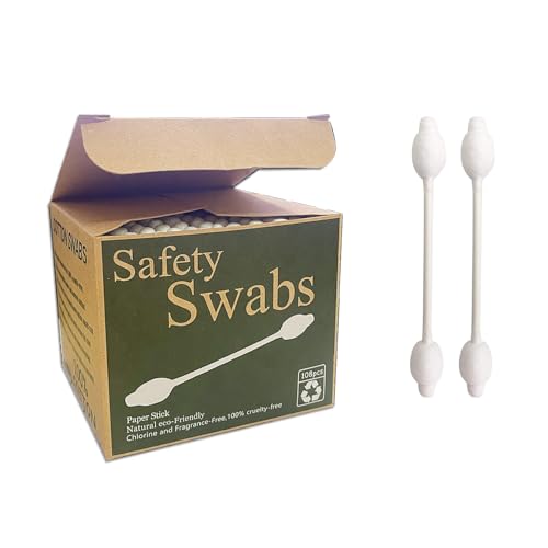 Safety Cotton Swabs with Large Tip 216PCS for Babies & Kids