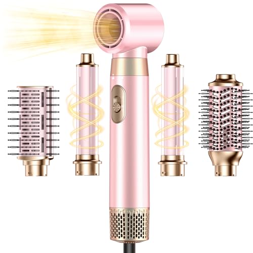 5-in-1 Hot Air Brush Set – Hair Dryer, Curler & Volumizer