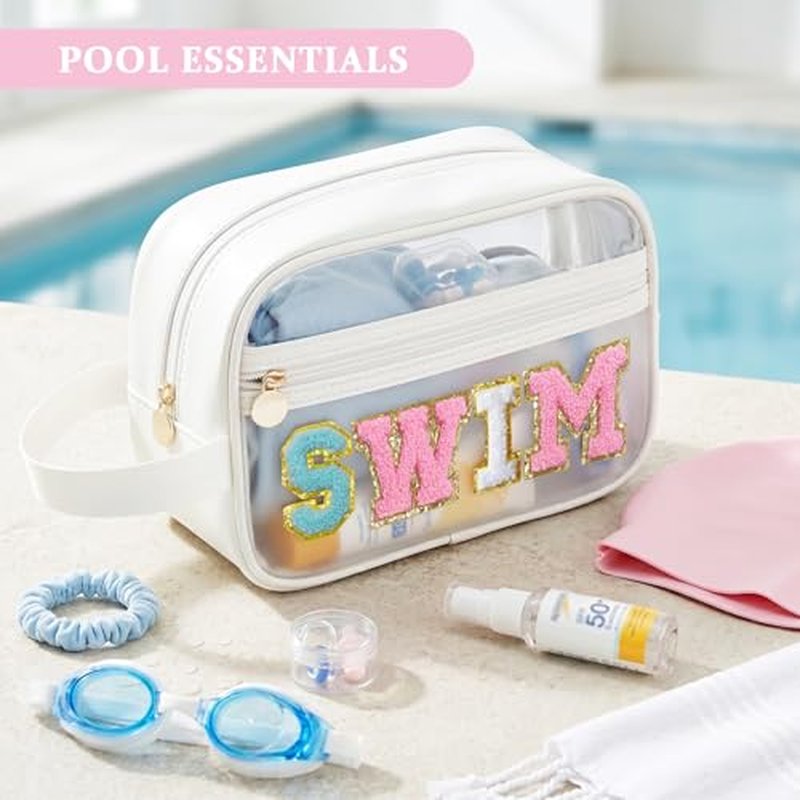 Clear Swim Bag Organizer for Women Teen Girls Waterproof