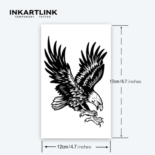 INKARTLINK Semi-Permanent Tattoo Sheets - Waterproof, Lasts 1-2 Weeks