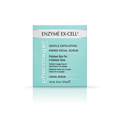 Pharmagel Enzyme Ex-Cell - Gentle Papaya Face Exfoliator Scrub for All Skin Types (3 Ounce)