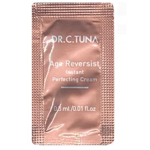 FARMASi Dr. C. Tuna Age Reversist Instant Perfecting Cream, Anti-Aging Wrinkle Smoothing Gel Cream with Marine Plankton Extract, Firming & Tightening Face Treatment, 30 Sachets x 0.01 fl oz