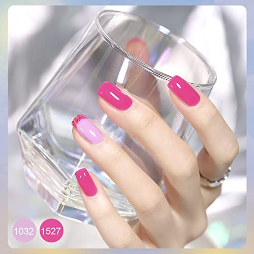 GAOY 42-Piece Gel Nail Polish Set with Base, Glossy & Matte Top Coats