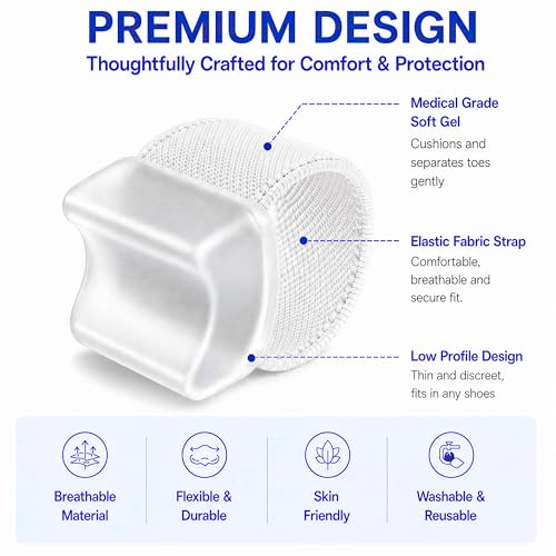 Big Toe Spacers for Bunion Pain Relief & Hallux Valgus Correction