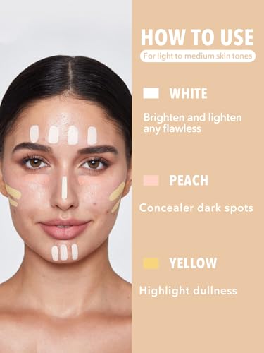 SHEGLAM Peach Color Correcting Concealer Liquid Full Coverage Long Lasting 3.8oz