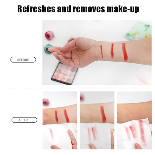 Travel essentials£¬32Pcs Lemon Vitamin C Makeup Remover Wipes,7.8 * 5.9in,for All Skin Types, Soothing Makeup Remover & Facial Cleansing Towelettes