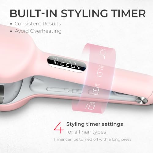 TYMO ROVY 1.25" Curling Iron - Beach Waves Waver with Ceramic Barrel