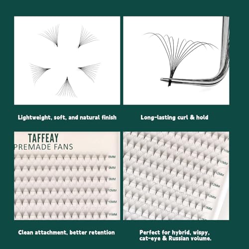 Premade Volume Eyelash Extensions 3D-24D C/D Curl 8-15mm