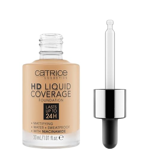 Catrice | HD Foundation 35 & The Perfector Poreless Blur Primer Bundle | Full Coverage Makeup | Vegan & Cruelty Free