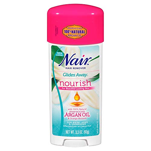 Nair Hair Remover Cream with Argan Oil for Bikini, Arms & Underarms, 3.3 oz