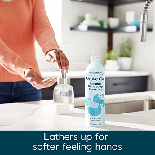 Grove Co. Unscented Foaming Hand Soap Refills, 2 x 12 oz