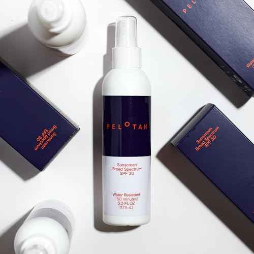 Pelotan Sports Sunscreen Spray SPF 30 (6 Fl Oz) - Lightweight, Sweat?Resistant Sun Protection for Cyclists & Runners ? Used by Pro Athletes ? For Sensitive Skin