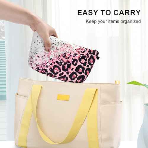 Small Makeup Bag, Mini Makeup Pouch, Cute Cosmetic Bag for Women, Toiletry Bags, Make Up Brush Skincare Organizer, Pouches for Travel Accessories