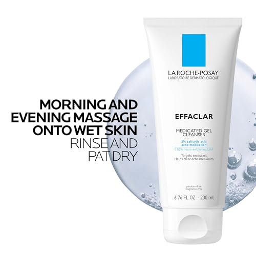 La Roche-Posay Effaclar Medicated Acne Face Wash 1.69 oz with Salicylic Acid