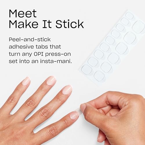 OPI Make It Stick Nail Adhesive Tabs for Press-Ons – Up to 14 Days Wear