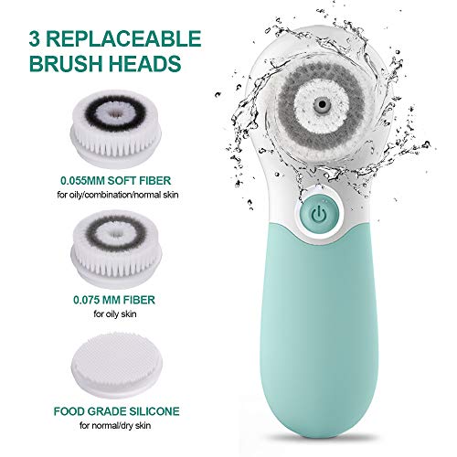 Green Face Scrubber Set Bundled with Electric Nail Drill Set