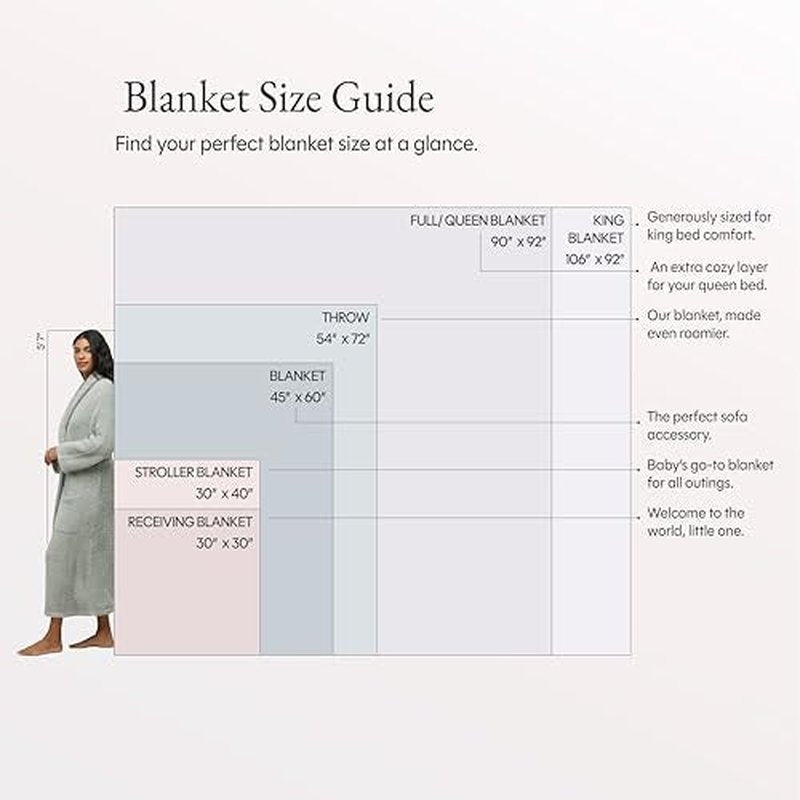 Barefoot Dreams CozyChic Throw Blanket - Onyx Blue, 54"x72"