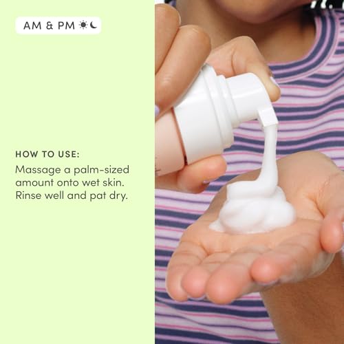 Evereden Kids Body Wash Peach - Multi-Vitamin Gentle Foam for Sensitive Skin