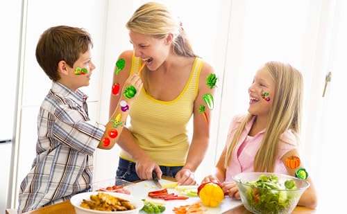 184 Vegetable Temporary Tattoos - Party Supplies & Decorations
