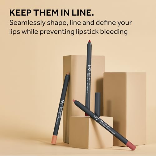 No7 Pro Artist Lip Liner - Precision Edit Lip Liner Pencil with a Creamy, Matte Finish - Helps Prevent Lipstick Bleeding and Enhances Lip Shape - Modern Nude Chic (0.04 oz)
