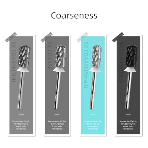 Small Barrel Nail Drill Bit - 3/32 Shank Carbide for Acrylic & Gel