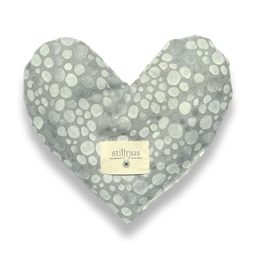 Weighted Heart Eye Pillow with Organic Lavender & Flaxseed ? Relaxation Gift for Women, Meditation Tool, Mindful Rest, Cooling Eye Mask, Wellness Self-Care Kit