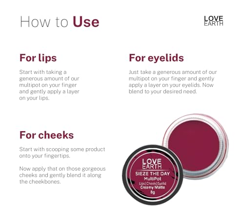 Love Earth Multipot Lip & Cheek Tint with Vitamin E