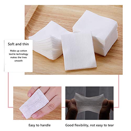 1000 Pack Thin Facial Cotton Pads - Soft Lint-Free Makeup Remover