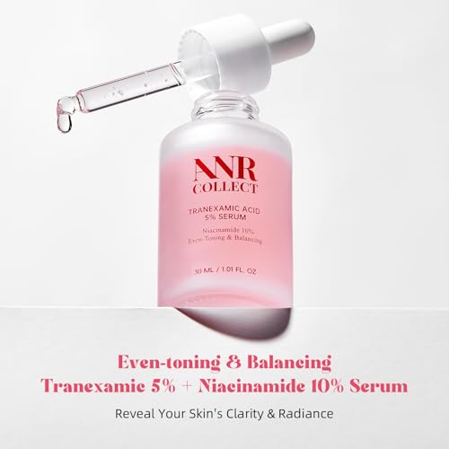 ANRCOLLECT Tranexamic Acid Serum with 5% Txa & 10% Niacinamide, Kojic Acid, Niacinamide Acido Tranex?mico Perfect Serum with Hyaluronic Acid, Ceramides, 1 OZ / 30ML, Valentines Day Gifts
