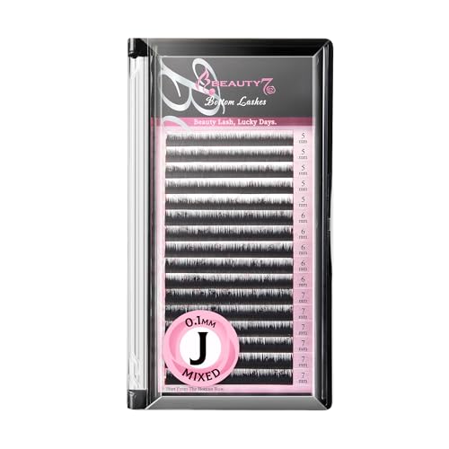 Beauty7 Lower Lash Extensions Mixed Volume J Curl 0.1mm