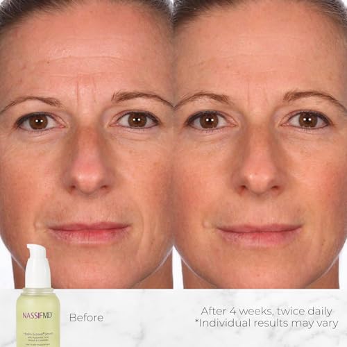 NassifMD Hydro-Screen Hydration Serum | Surgeon-Created Hyaluronic Acid, Ceramides & Retinol Formula for Plumping, Firming & Reducing Fine Lines