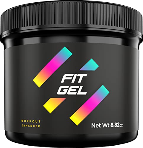 Fit Gel Work Out Enhancer Sweat Gel (Original) Hot Cream Target Tummy Belly, Sweet Scent, Easy Apply Jar (8.8 oz)