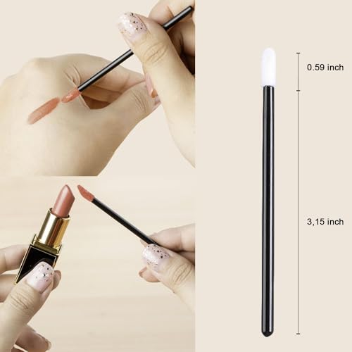 Disposable Lip Applicators 100PCS - Precise Lip Gloss & Lipstick Wand