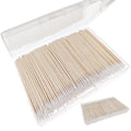 RIKWOG 800pcs Pointed Cotton Swabs 4 inch Microblading Makeup Applicator