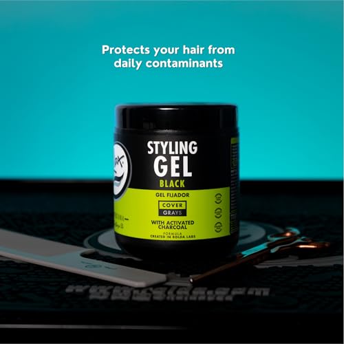 Rolda Black Hair Gel for Men - Medium Hold Wet Look
