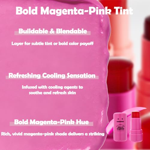 Jelly Squad Lip and Cheek Stain 2 in 1 - Long Lasting Blush