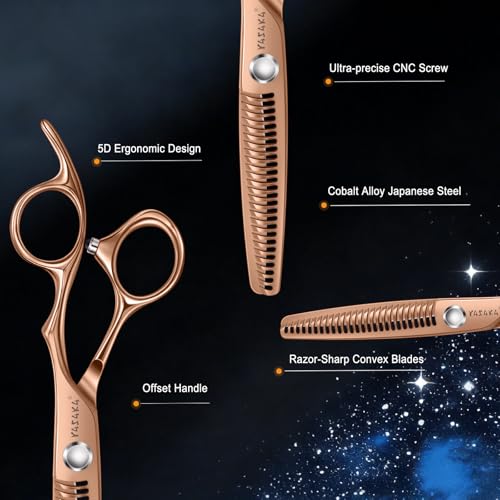 YASAKA 6" Hair Thinning Scissors 26 Teeth - Thinning 20-25% | High-End cobalt alloy