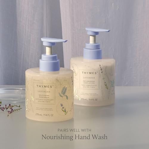 Thymes Lavender Hand Lotion for Dry Skin - Moisturizing Formula 9.4 fl oz