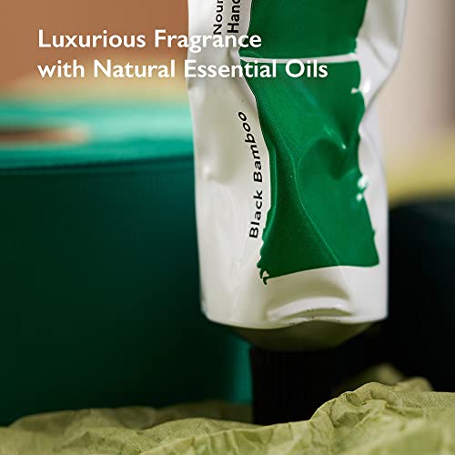 HARUHARU Black Bamboo Hand & Nail Cream - Nourishing, Non-Greasy