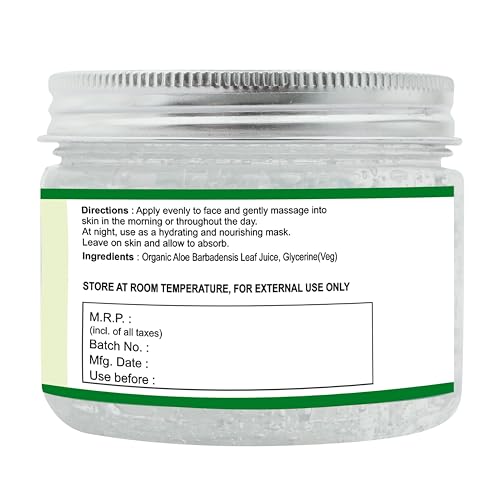 Raslok 99% Pure Aloe Vera Gel 11.46 oz - Face & Hair Moisturizer