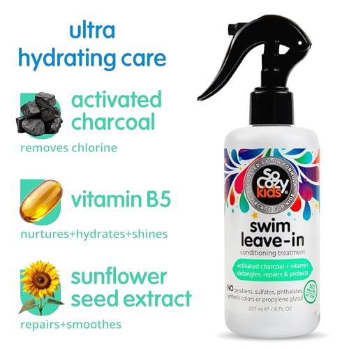SoCozy Swim Leave-In Conditioner Spray for Kids Hair (8 oz)