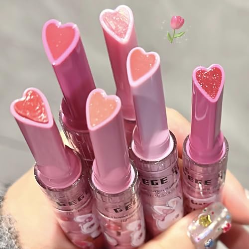 Jelly Lipstick Set 6 Colors - Hydrating Lip Gloss & Tint