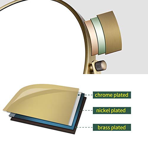 Nicesail 8" Tabletop Makeup Mirror - Double-Sided 1X/10X Magnifying