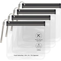 4-Pack Clear TSA Toiletry Bags Quart Size Leakproof Travel