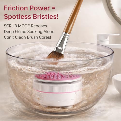 Electric Makeup Brush Cleaner Machine with Cruelty-Free Solution